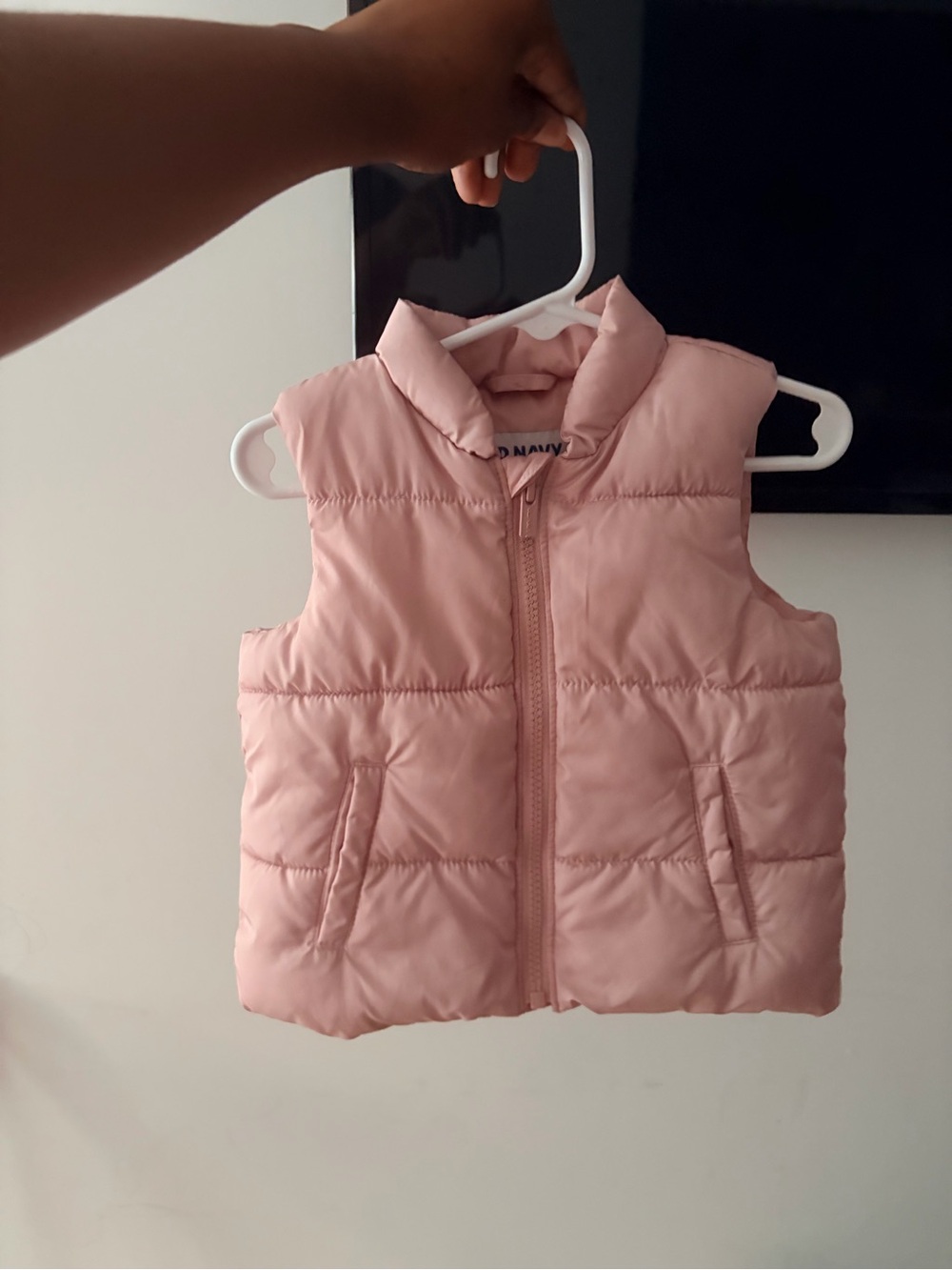Old Navy Light Pink Puffer Vest for Kids